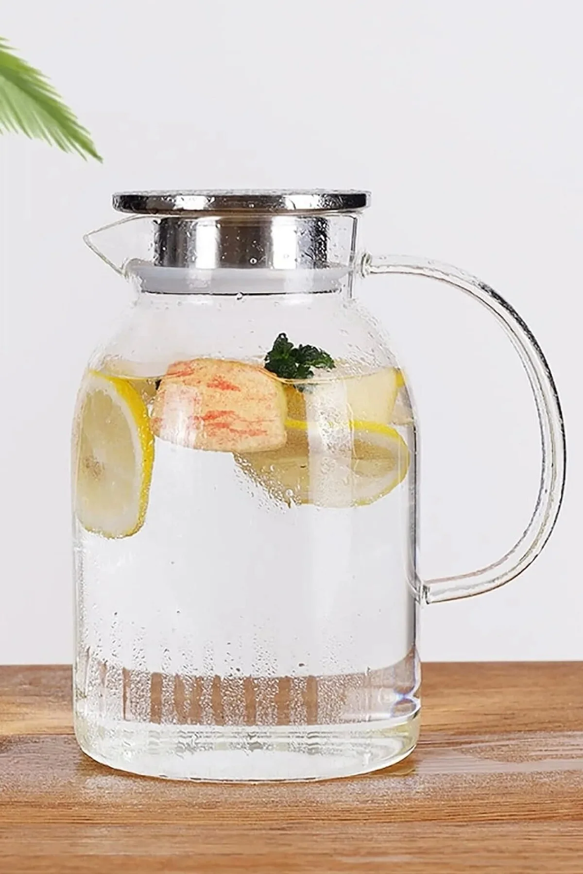 Deli Glassware Borosilikat Büyük Boy 1.8 Lt Sürahi Şeffaf