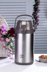 Cooker Termos Çelik 3.5Lt Pompalı Çift Katlı Vizon