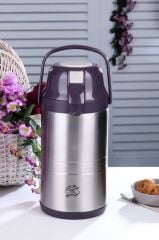 Cooker Termos Çelik 3.5Lt Pompalı Çift Katlı Mürdüm
