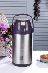 Cooker Termos Çelik 3.5Lt Pompalı Çift Katlı Mürdüm