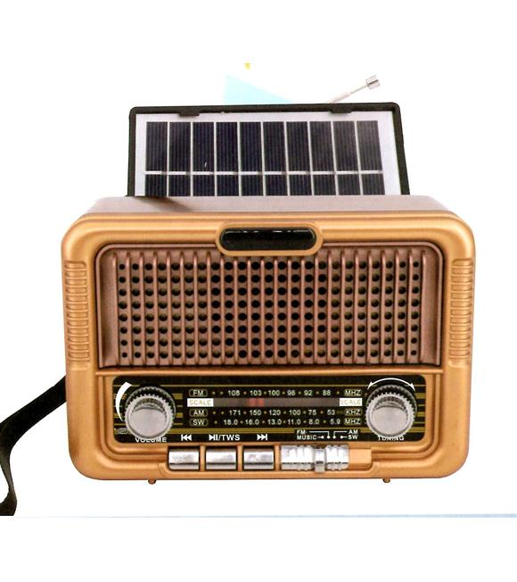 Gold Htc Ghtc-4090 Solar Güneş Enerjili Şarjlı Bt Radyo Rose Gold
