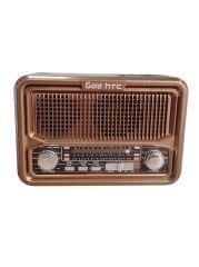 Gold Htc Ghtc-4090 Solar Güneş Enerjili Şarjlı Bt Radyo Bakır