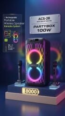 Acl Acs-28 Party Boy Speaker Karaoke Mikrofonlu 100 W