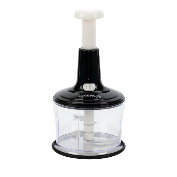 Newlife El Rondosu Üstten Basmalı Blender Siyah