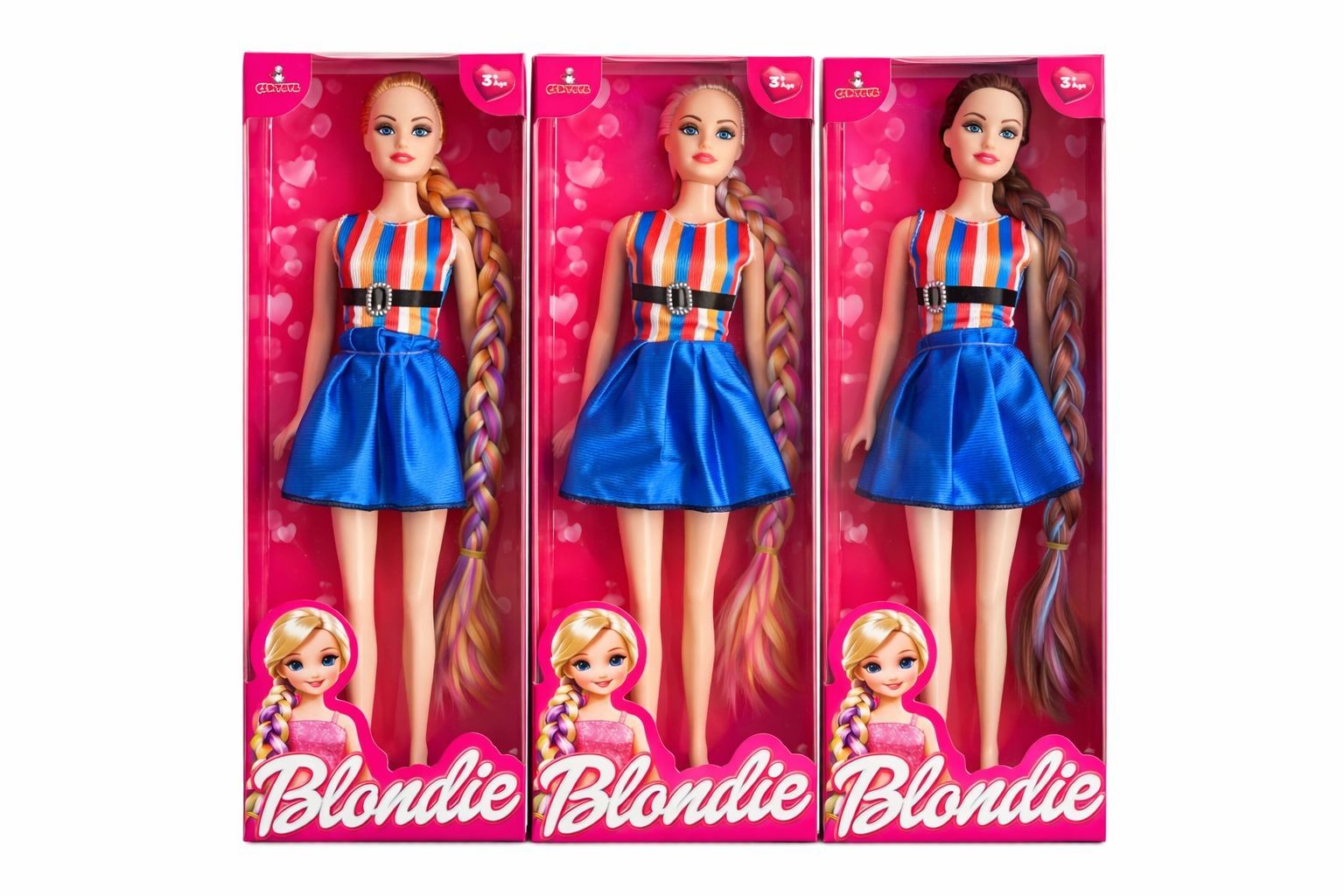 Çalkan Bebek Blondie Saks Mavi