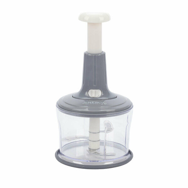 Newlife El Rondosu Üstten Basmalı Blender Gri