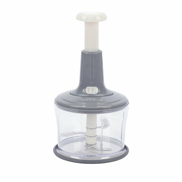 Newlife El Rondosu Üstten Basmalı Blender Gri