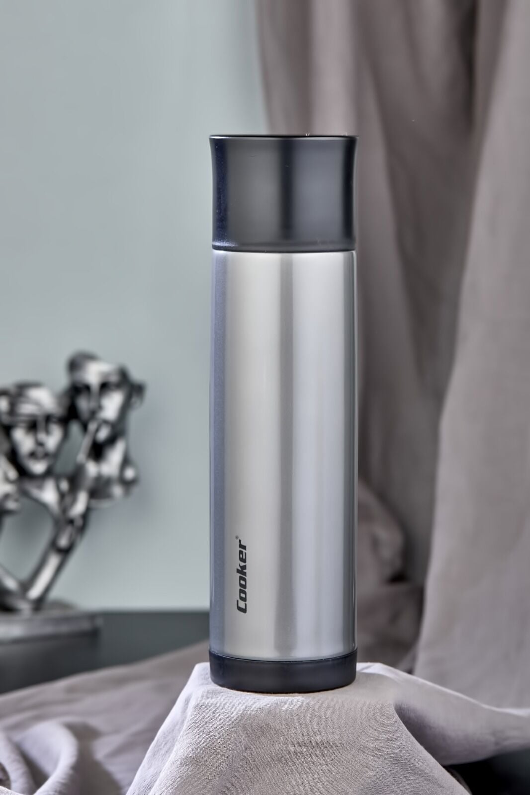 Cooker Termos Çelik 0.75Lt Trend Çift Katlı Gri