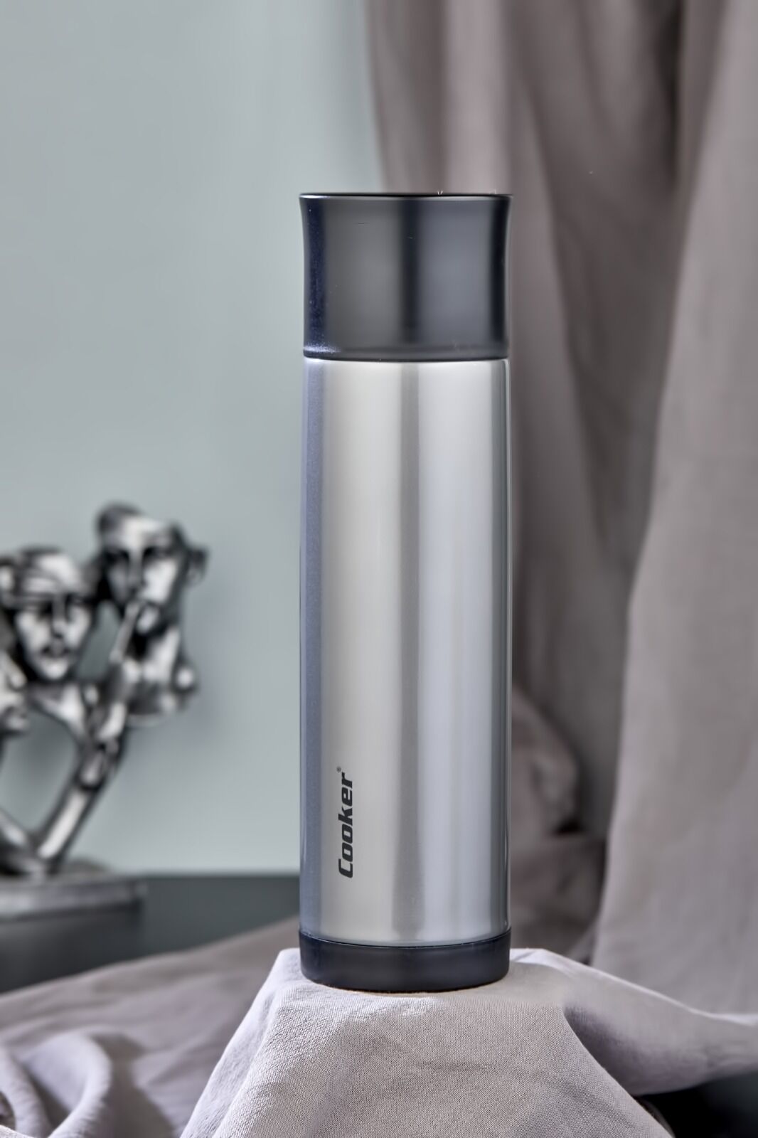 Cooker Termos Çelik 0.75Lt Trend Çift Katlı Gri