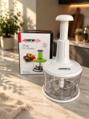 Newlife El Rondosu Üstten Basmalı Blender Beyaz
