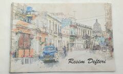 Gürpaş 15 Yaprak Resim Defter Büyük Boy Karton Kapak