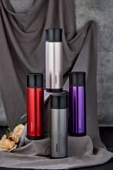 Cooker Termos Çelik 0.75Lt Trend Çift Katlı Kırmızı