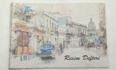 Gürpaş 15 Yaprak Resim Defter Büyük Boy Karton Kapak Karışık Renkli