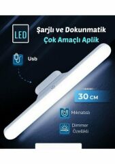 Newlife Şarjlı Lamba Mıknatıslı Üç Renk Işık Çok Amaçlı Beyaz
