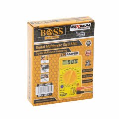 Boss Multimetre Ölçme Aleti Dijital Sarı