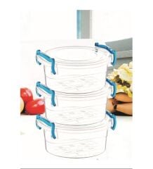 Çankaya Sweet Yuvarlak 3 Lü Saklama Kabı