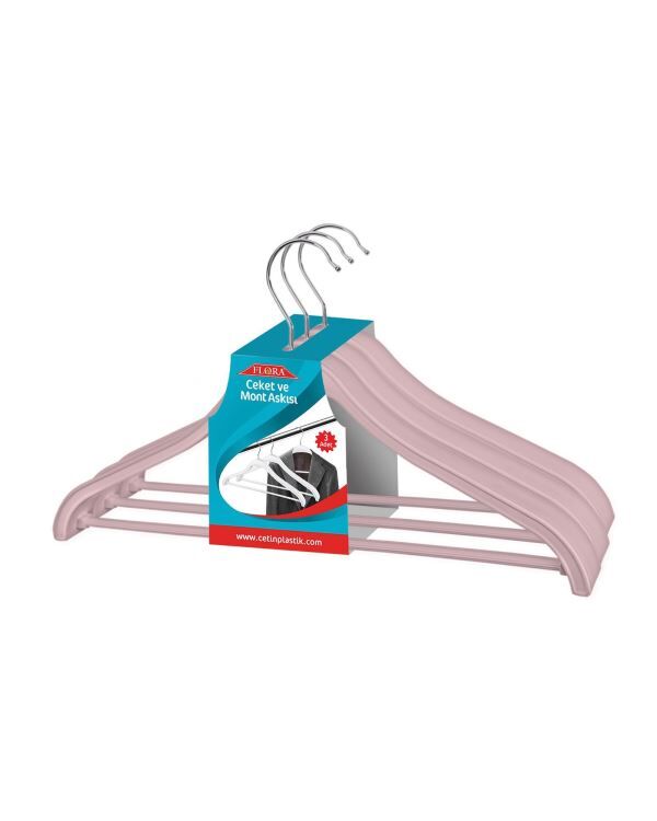 Flora F240 Büyük Boy Ceket Ve Mont Askı 3'Lü