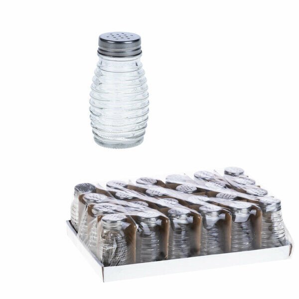 Yakut Tuzluk Cam Metal Kapak Şeffaf