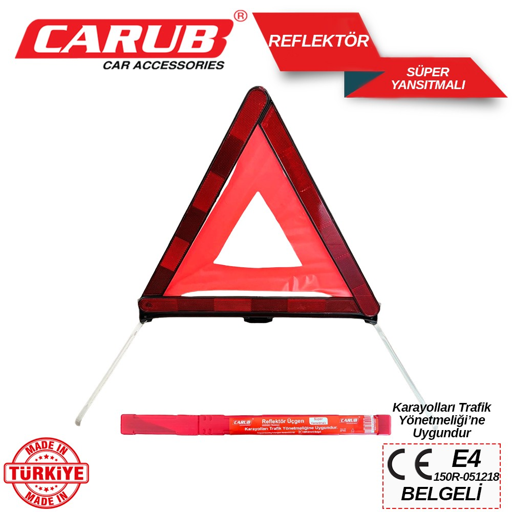 Carub Üçgen Reflektör Belgeli