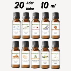 Herevdeyim Esansiyel Uçucu Koku Yağı 10 Ml 20 Adet Koku Seti