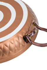 Vivaldi Tencere Tava Seti 9 Parça Lidya Gold Serisi Rose Gold