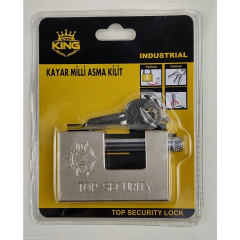 King Kayar Milli Asma Kilit 80 Mm Gold