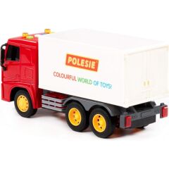 Polesie City-2 Sürtmeli Kapalı Kasa Kamyon Işıklı Sesli Kırmızı
