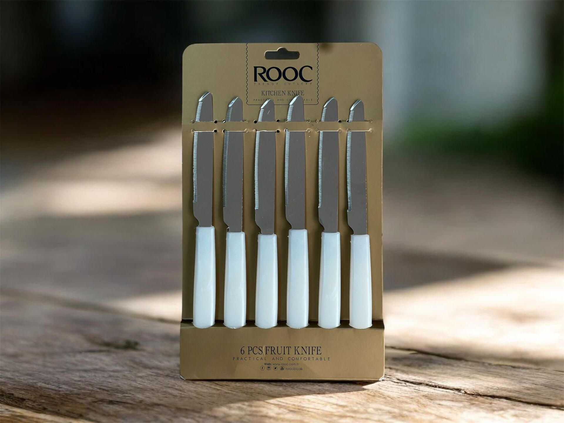 Rooc Yağ Bıçak 6 Lı Beyaz