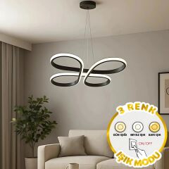 Avize Sarkık Yonca Model 4 Kanatlı 50 Cm