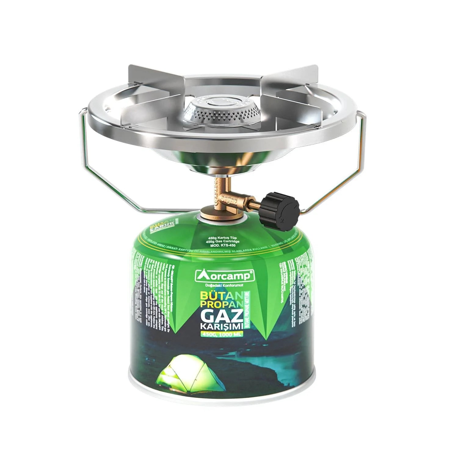 Orcamp K-500+Kts-450 Siboplu Tüp Kamp Ocak 450 Gr