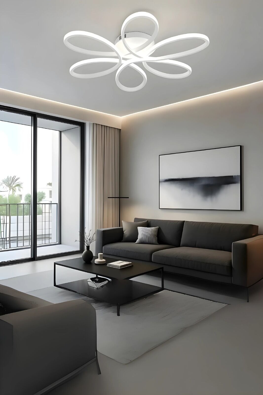 Avize Plofenyer Papatya Model 6 Kanatlı 60 Cm