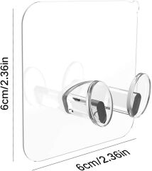 Omilife Nano Priz Askısı 4 Lü Fenomen Ürün Şeffaf