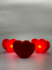 Akkuzu Çift Kalpli Işıklı Led