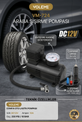 Volemi Kompresör Hava Pompası Vm-724
