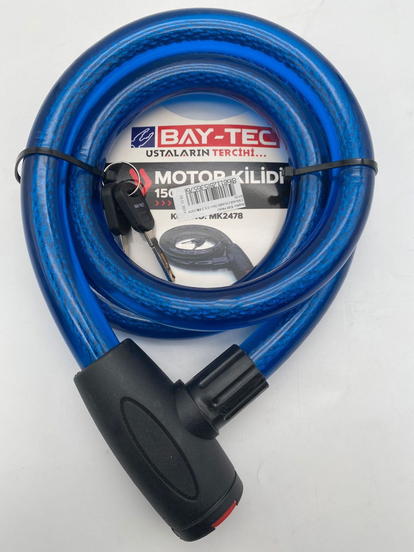 Baytec Kilit Motor 150cmX22cmX6.8m+15.2 Mavi