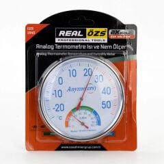 Real Özs Derece Termometre Analog Siyah
