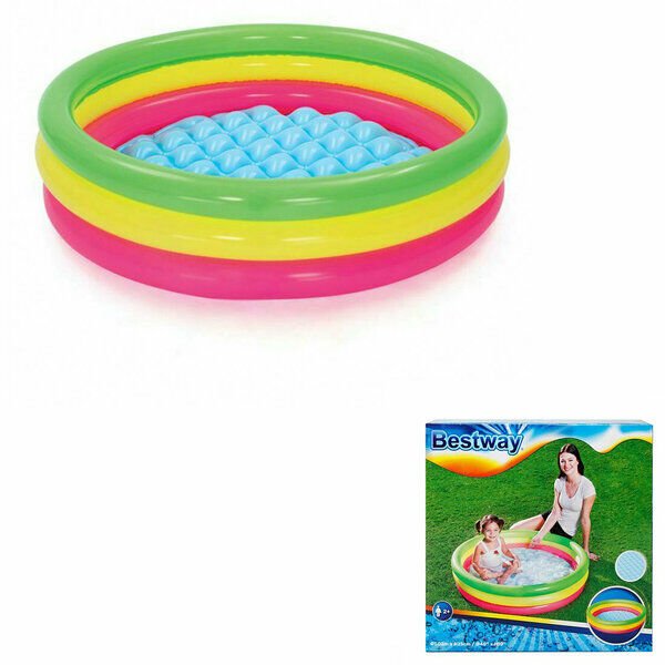Bestway Şişme Havuz 3 Boğumlu 1.02mXx25cm Karışık Renkli