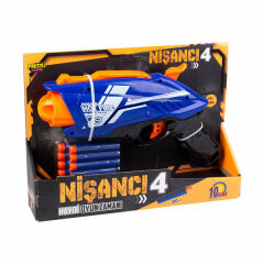Prestij Nerf Silah 10 Adet Sünger Mermi Nişancı-4 Mavi