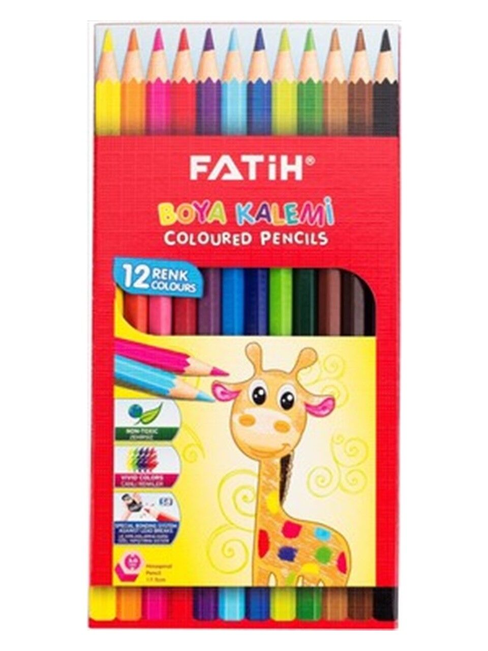 Fatih Kuru Boya Uzun 12 Renk Tamboy