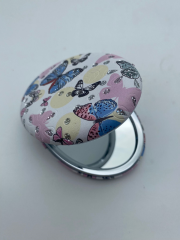 Dmrt Makyaj Aynası Oval Kelebek Desen