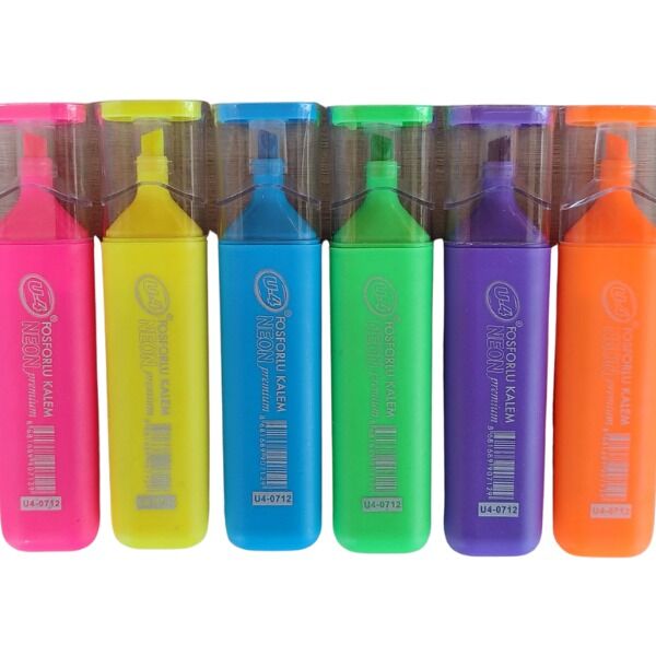 U4 Kalem Fosforlu Neon Fosfor Pembe