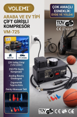 Volemi Kompresör Hava Pompası Vm-725