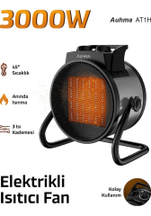Auhma Isıtıcı Elektrikli 3000 W Fanlı Isıtıcı