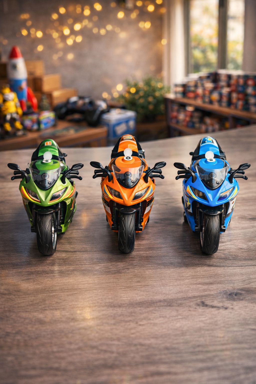 Metaş Motorsiklet Metal Çek Bırak Sesli Işıklı Yeşil