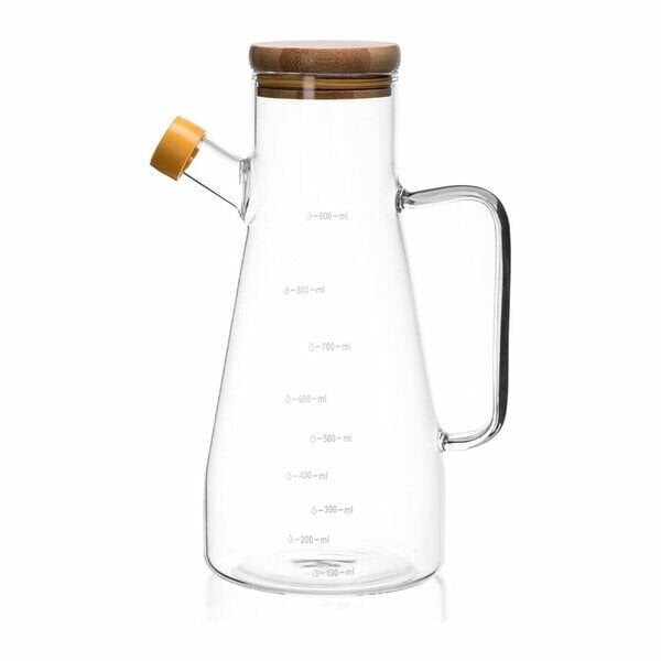 Lavin Yağlık Cam Bambu Kapak 900 Ml