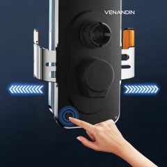 Venandin Locksafe Kablosuz Araç Şarjı Siyah