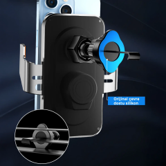 Venandin Locksafe Kablosuz Araç Şarjı Siyah