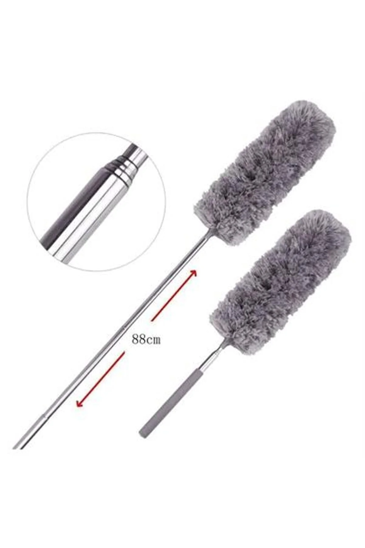 Toz Alma Fırçası Püskülü, Uzayabilen Bükülebilen 260 Cm