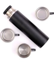 Penguen Termos Çelik Gina Kamp 4 Parça 500 Ml Siyah