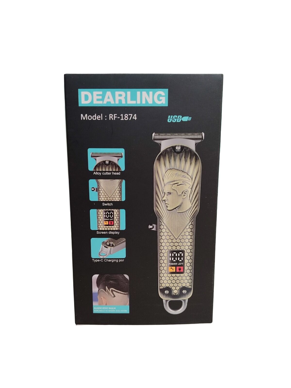 Dearling Rf-1874 Traş Makinesi Gold